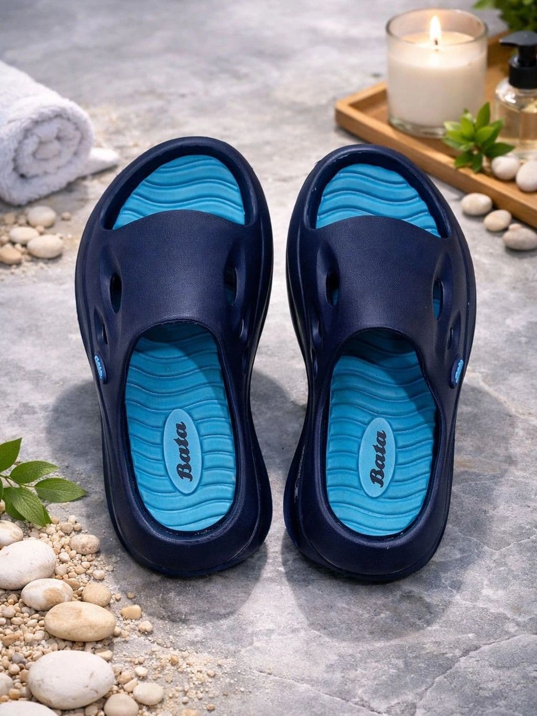 Bata Men Solid Sliders - view 1