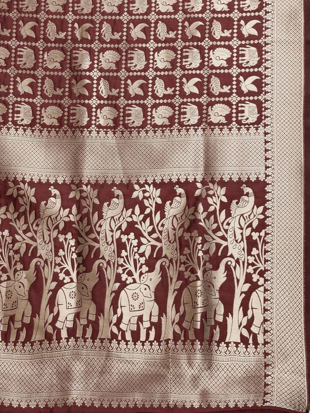 KALINI Woven Design Zari Art Silk Banarasi Saree thumbnail 2