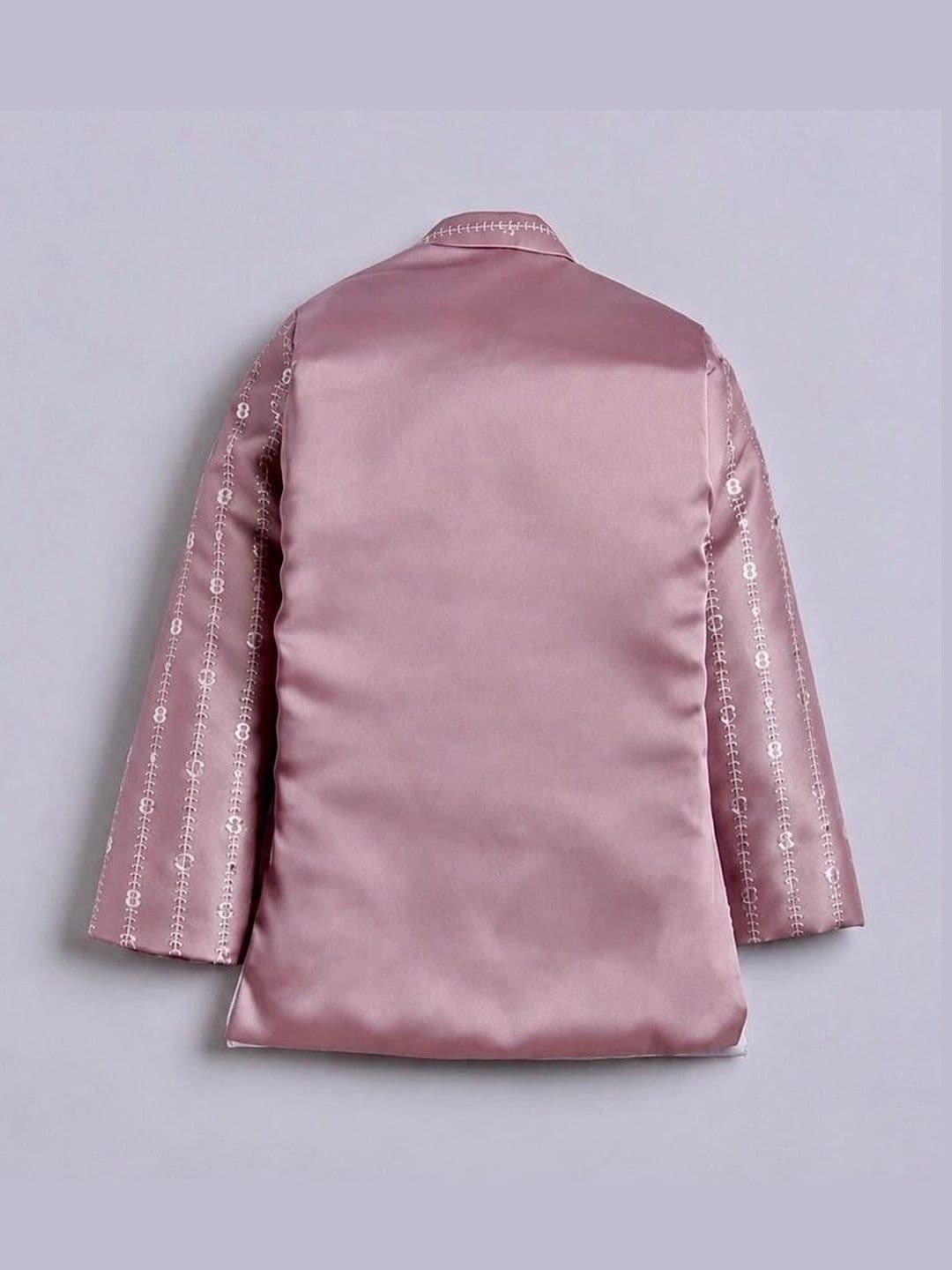 ELITE TRENDZZ Boys Embroidered Mandarin Collar Sherwani Set thumbnail 3