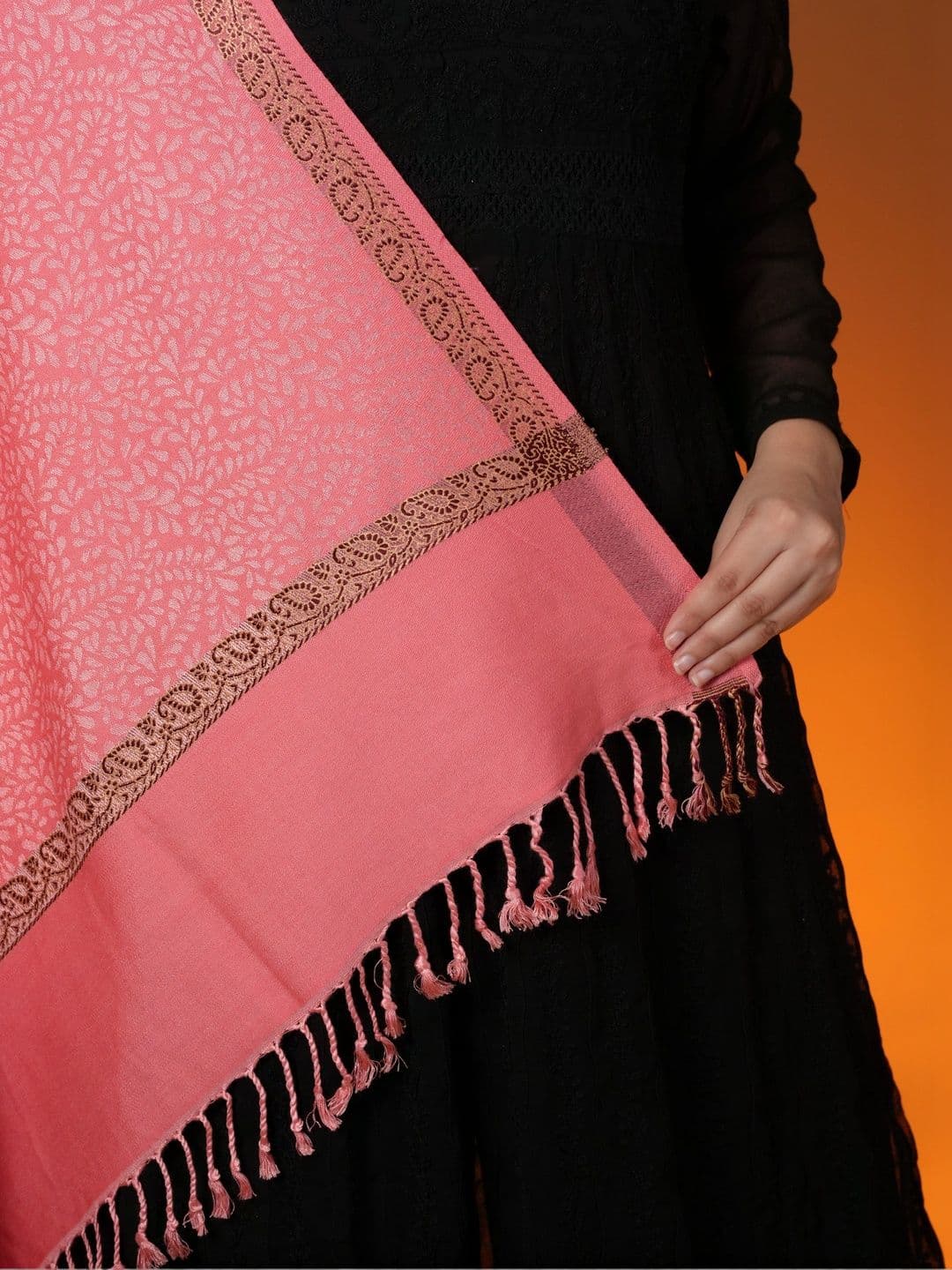S.T. Women Botanical Printed Acrylic Shawl thumbnail 4