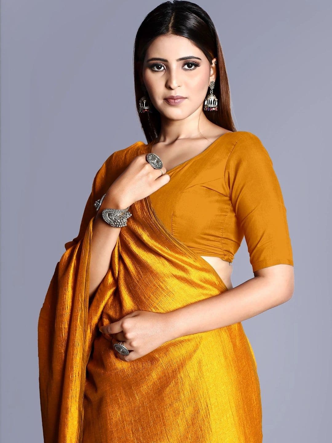 NARIVESH TRENDS Pure Georgette Saree thumbnail 4