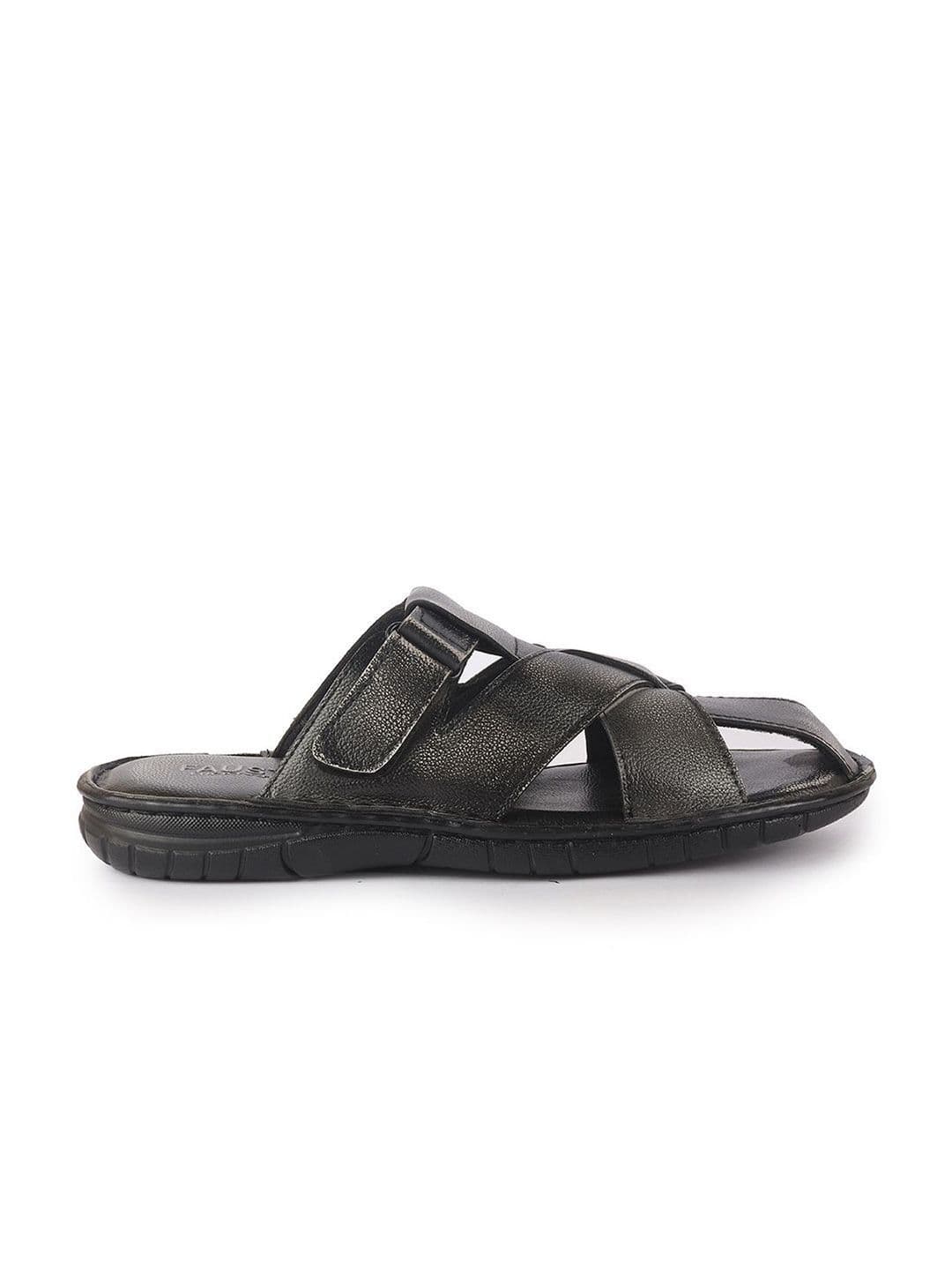 FAUSTO Men Leather Shoe-Style Sandals thumbnail 6