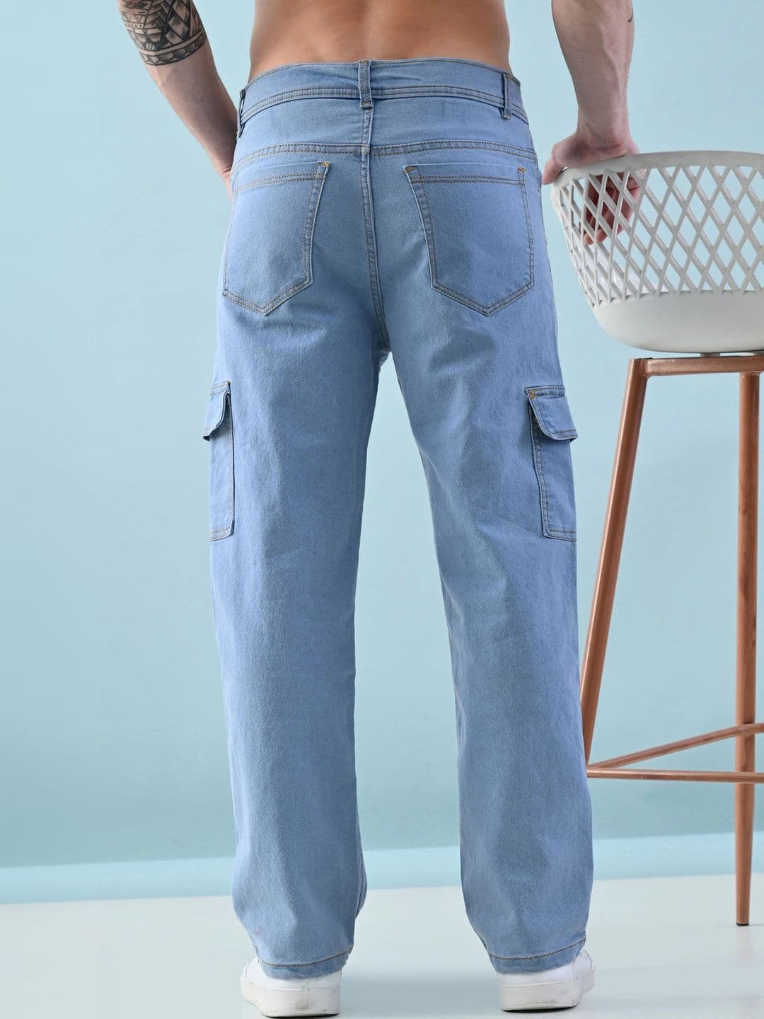 Metronaut Men Classic Regular Fit Mid-Rise Stretchable Jeans thumbnail 6