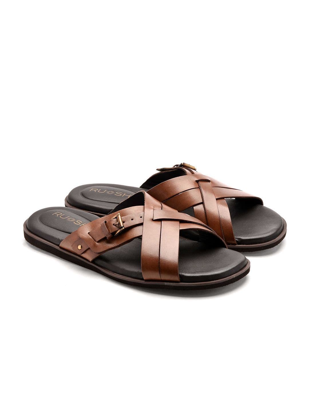 Ruosh Men Leather Comfort Sandals thumbnail 5