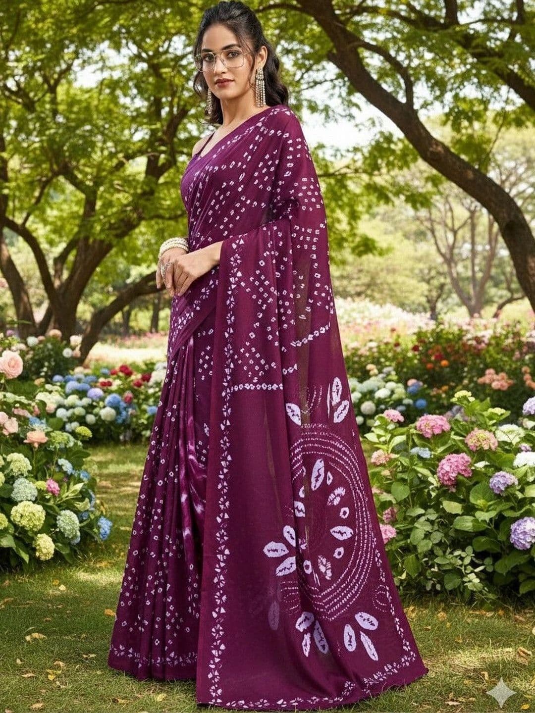 MITITA FASHION Bandhani Saree - view 1