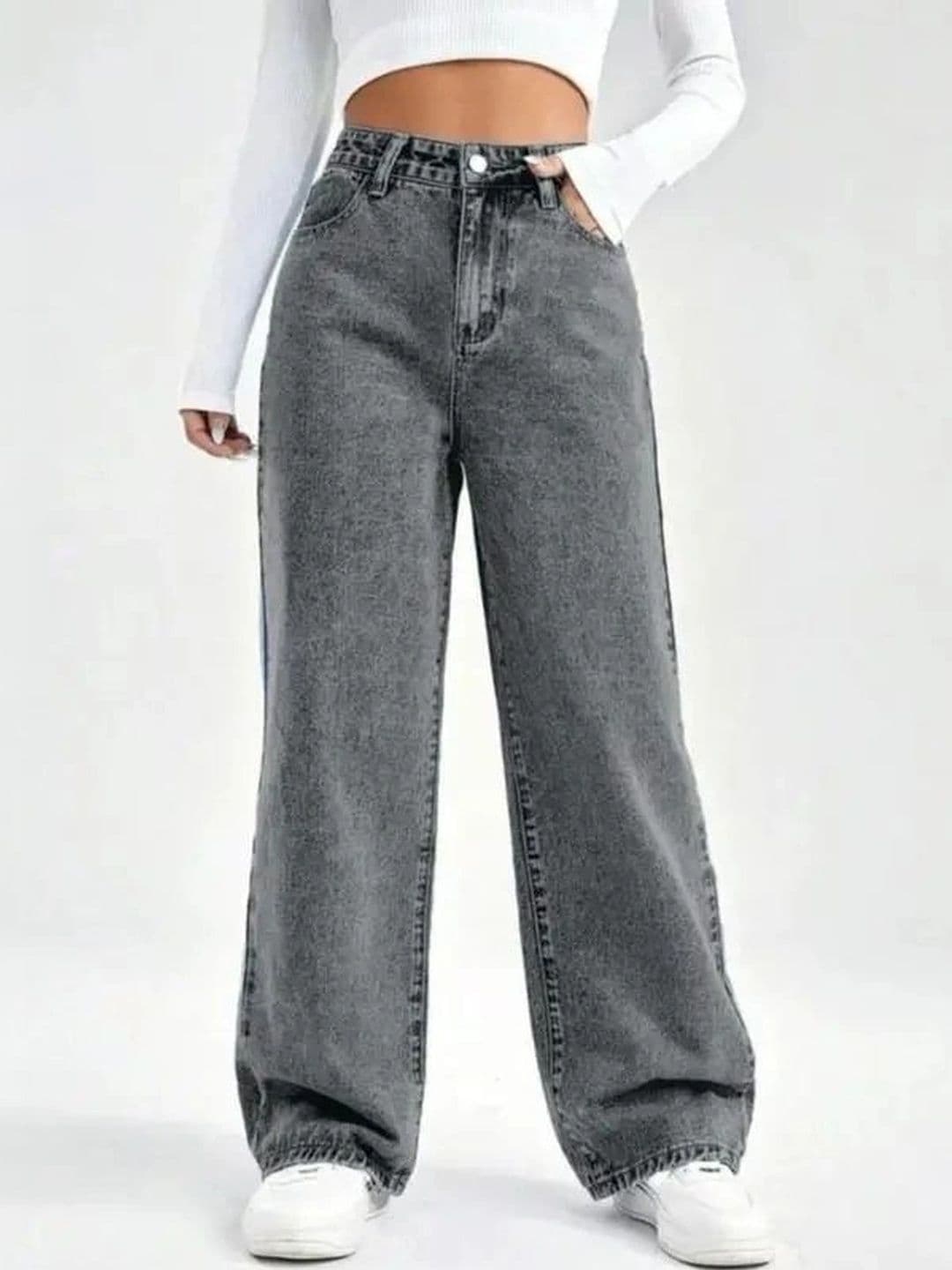 Mast & Harbour Women Comfort Wide Leg High-Rise Stretchable Jeans - view 1