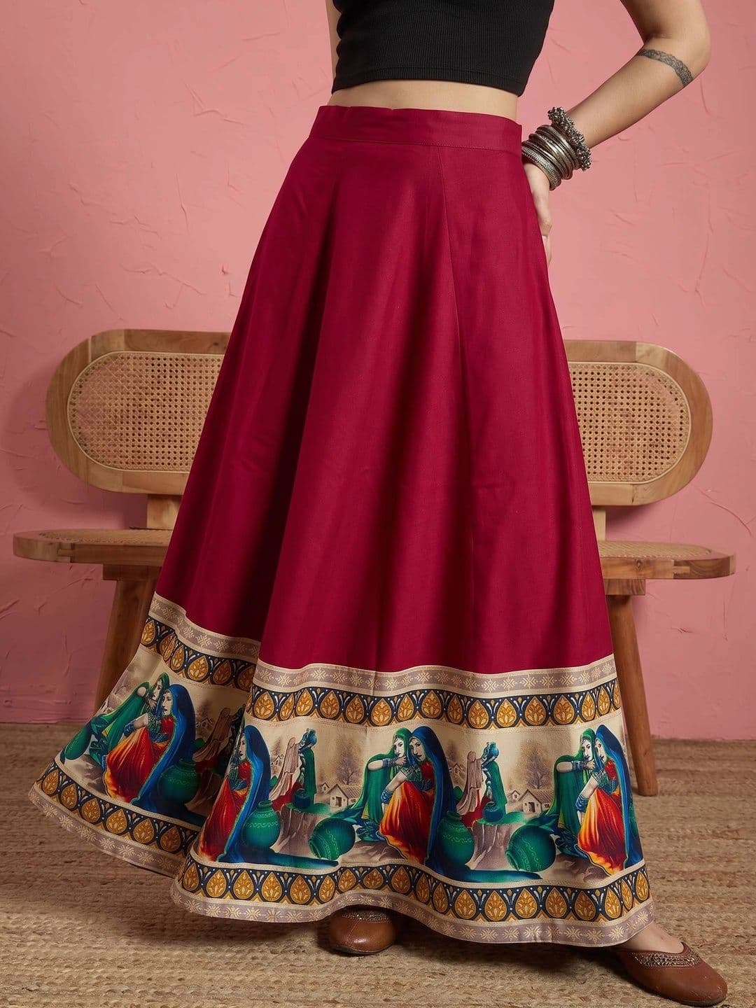 InWeave Women Maxi Flared Skirt - view 1