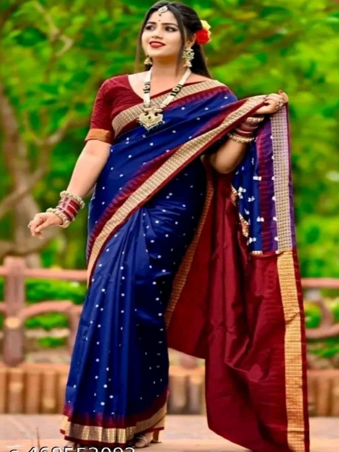SHOPSILK Zari Art Silk Sambalpuri Saree - view 1