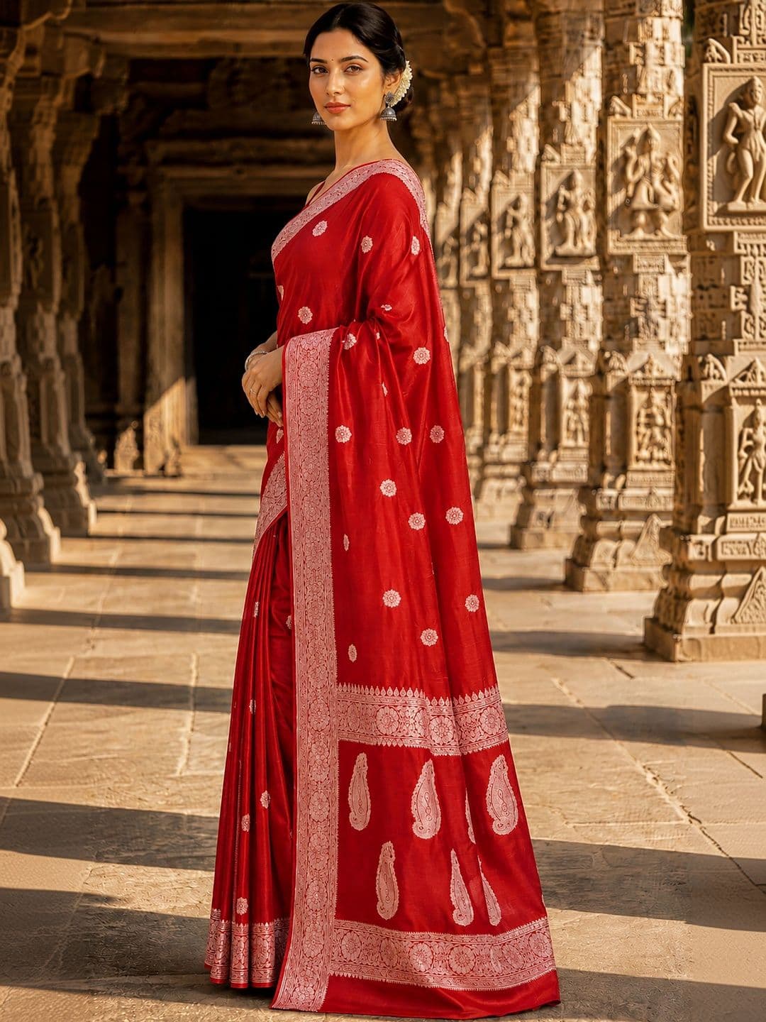 Mitera Woven Design Designer Kanjeevaram Saree thumbnail 3