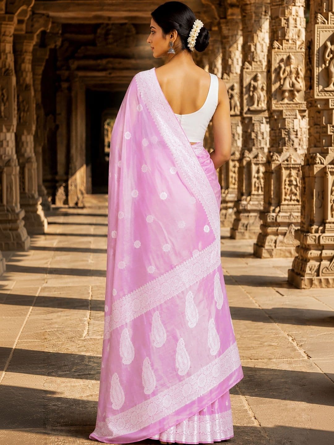 Mitera Woven Design Zari Designer Kanjeevaram Saree thumbnail 4