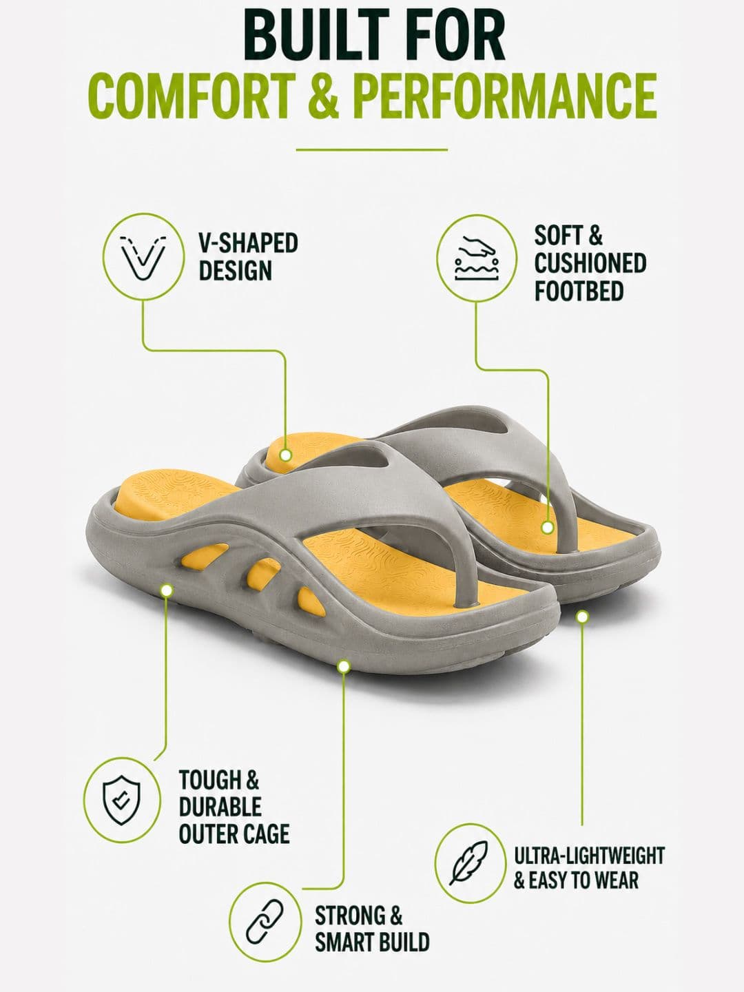 Ten x You Unisex Thong Flip-Flops thumbnail 2