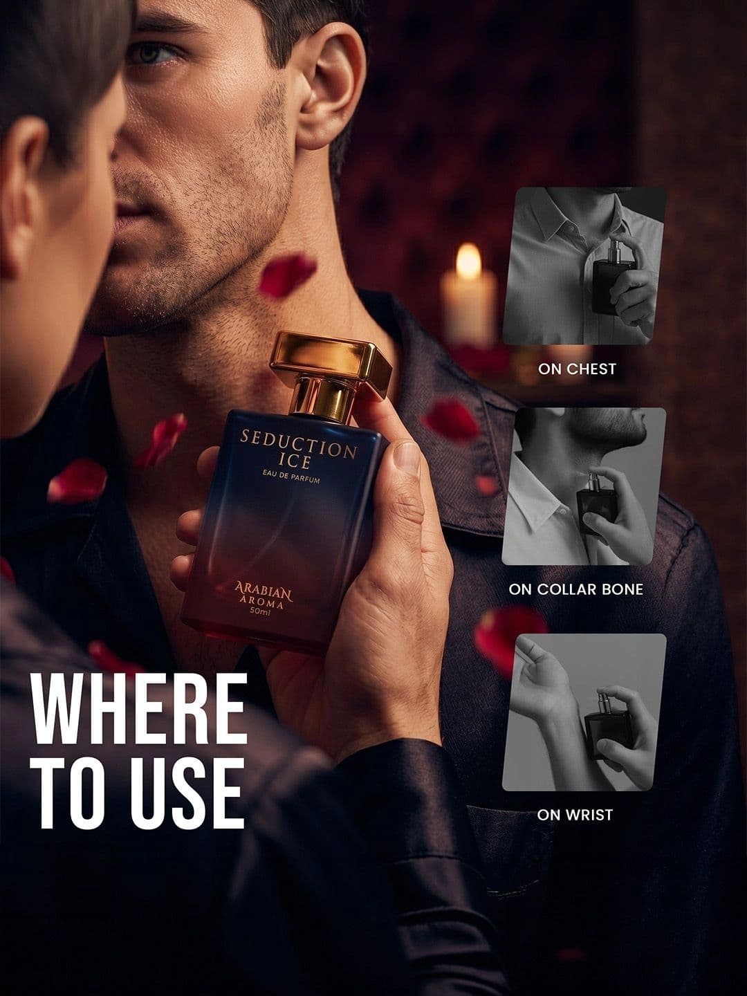 Arabian Aroma Seduction Ice Perfume - 50 ml thumbnail 3