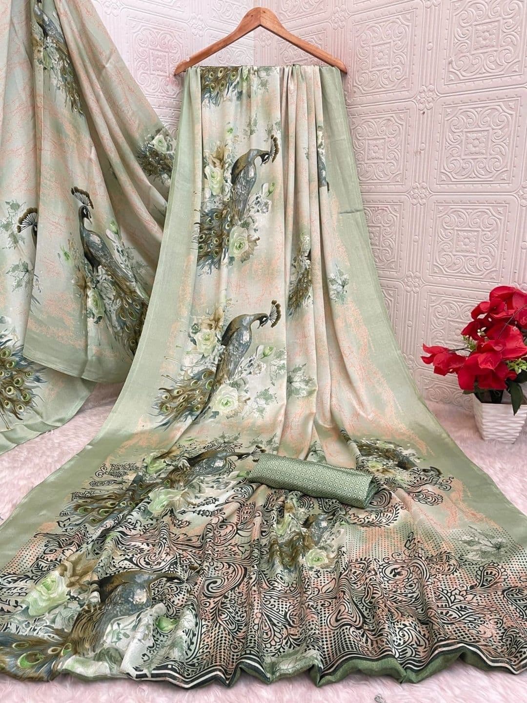 Anouk Art Silk Designer Saree thumbnail 5