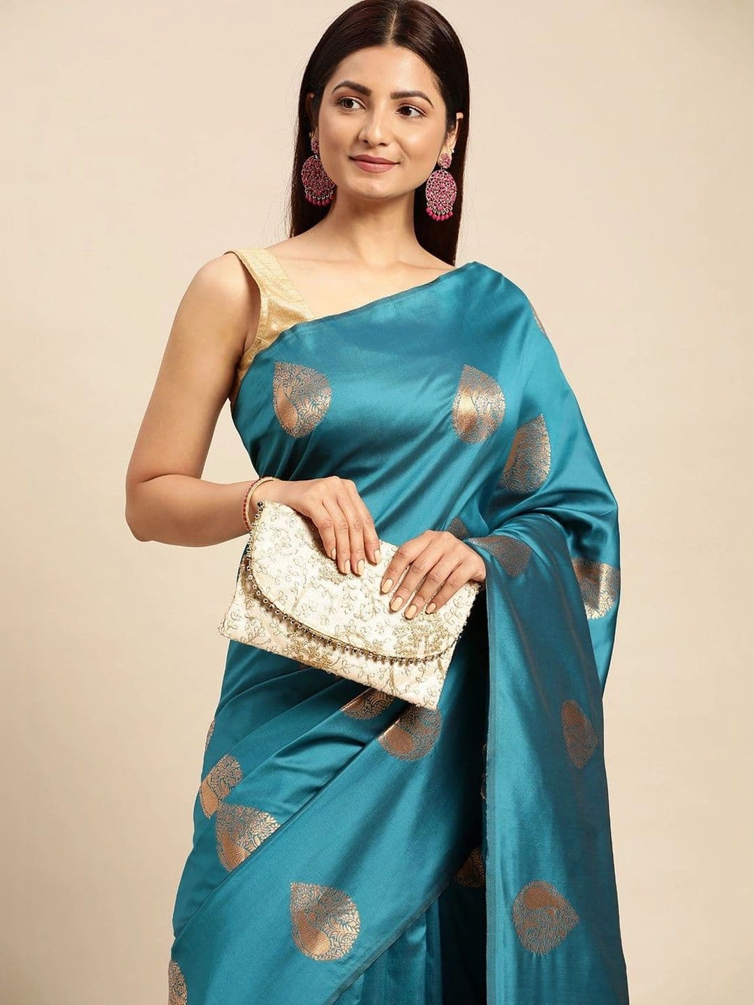 Dhaaga Ghar Woven Design Zari Art Silk Banarasi Saree thumbnail 2