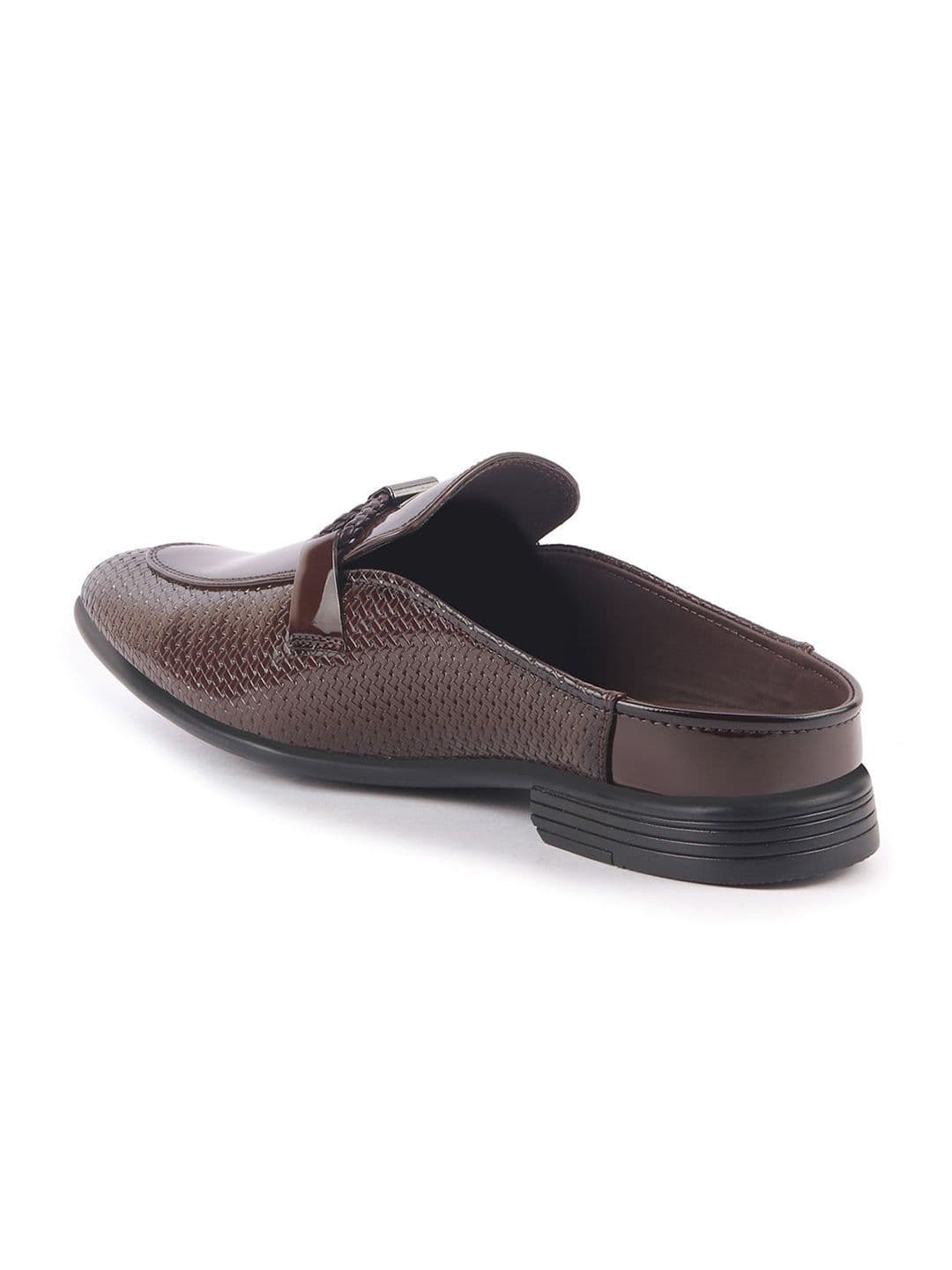 FAUSTO Men Textured Formal Slip-Ons Shoes thumbnail 4