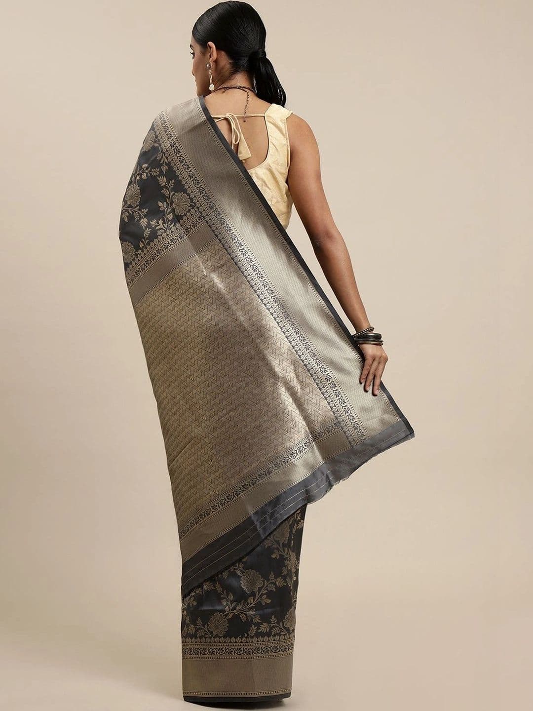 KALINI Woven Design Zari Art Silk Banarasi Saree thumbnail 4