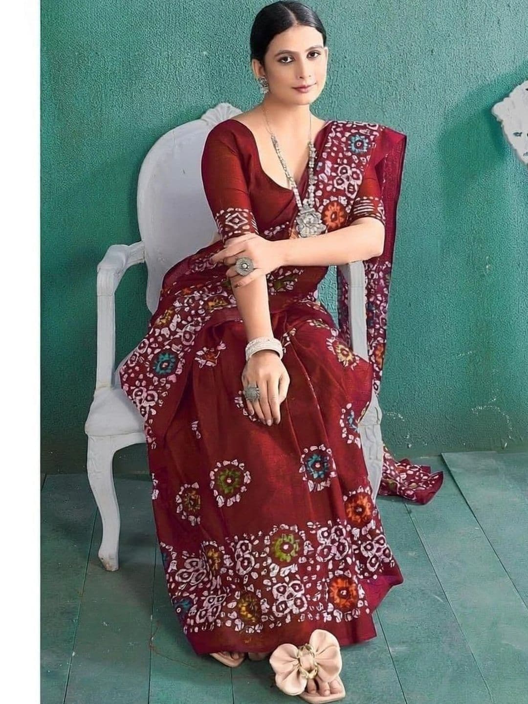 MITITA FASHION Batik Saree thumbnail 4