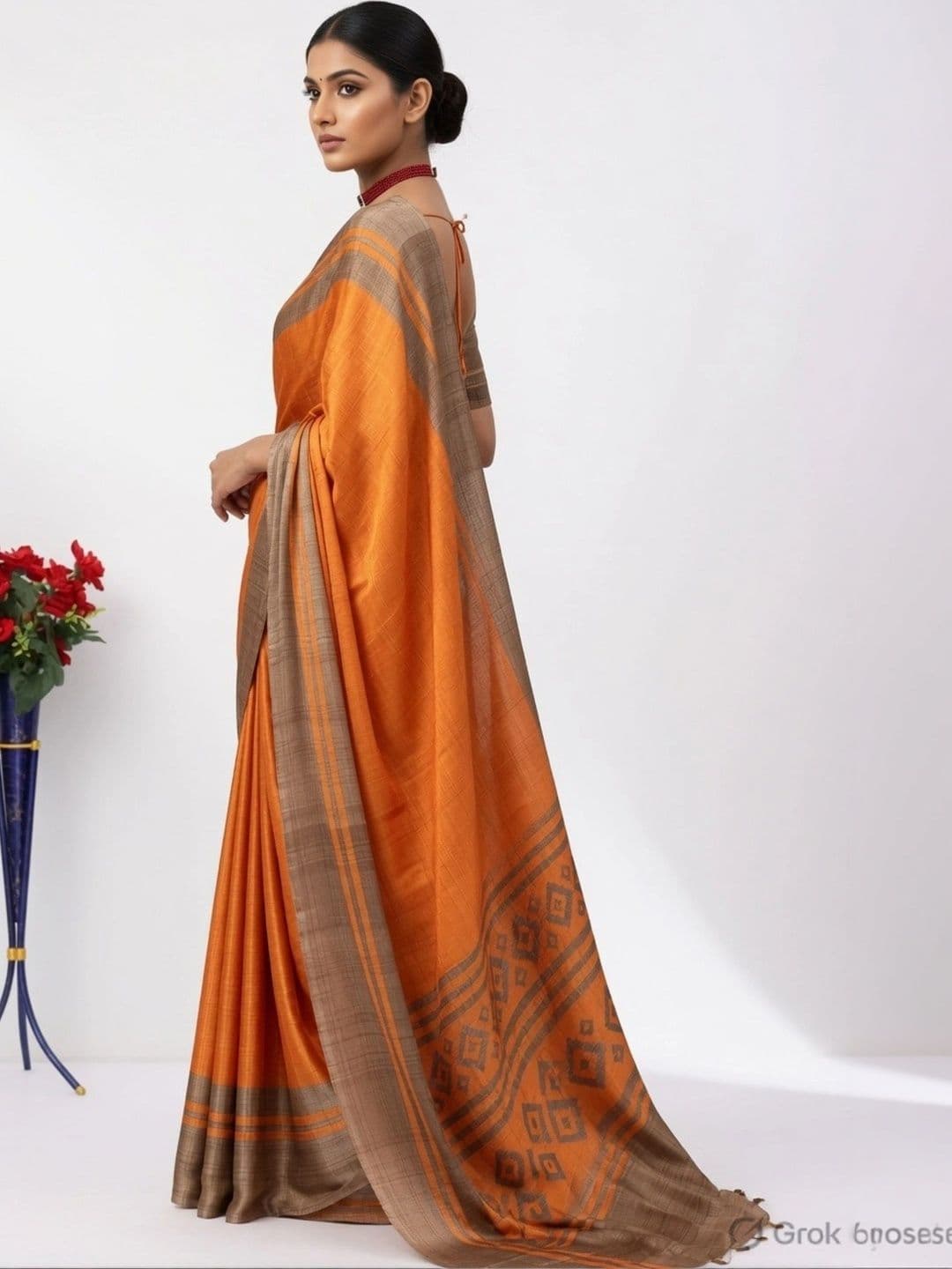 Anouk Woven Design Art Silk Designer Saree thumbnail 2