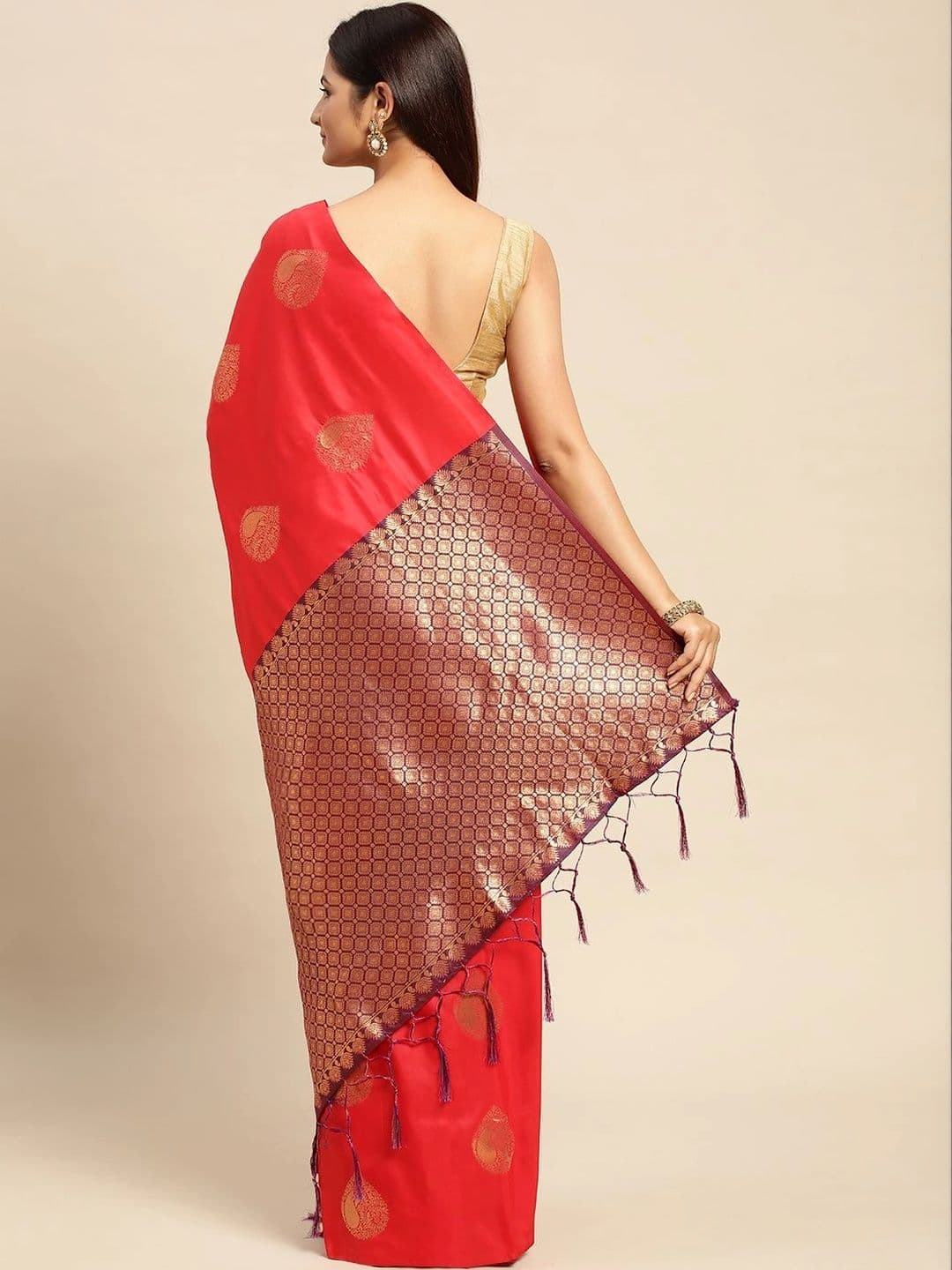 Dhaaga Ghar Woven Design Zari Art Silk Banarasi Saree thumbnail 2