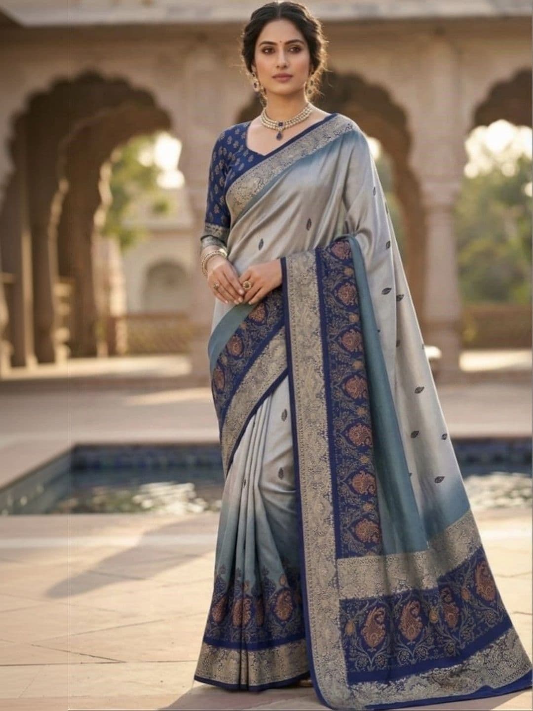 Style And Shine Paisley Zari Art Silk Saree - view 1