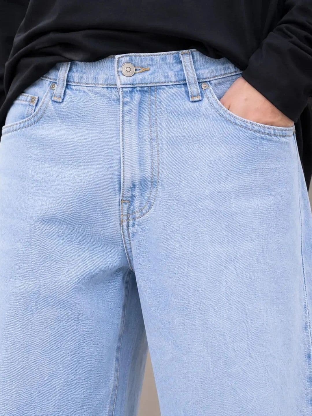 BREXX Men Jean Straight Fit Mid-Rise Stretchable Jeans thumbnail 2
