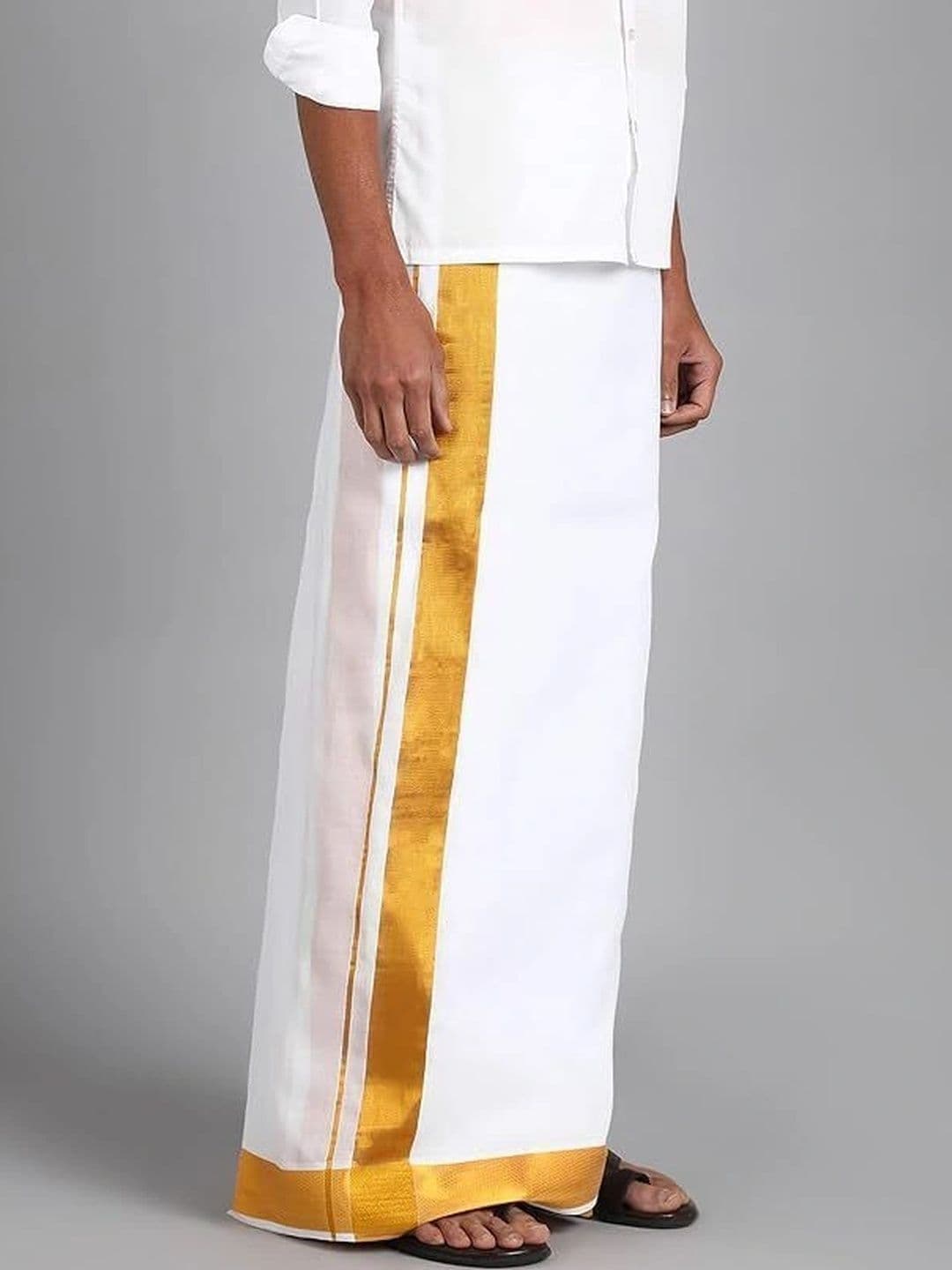 Banarasi Poshak Men Cotton Dhoti Dhotis thumbnail 2