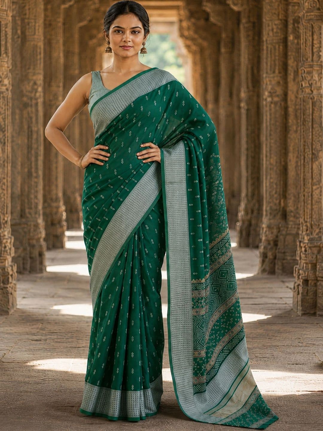 Mitera Woven Design Zari Silk Blend Designer Banarasi Saree thumbnail 4