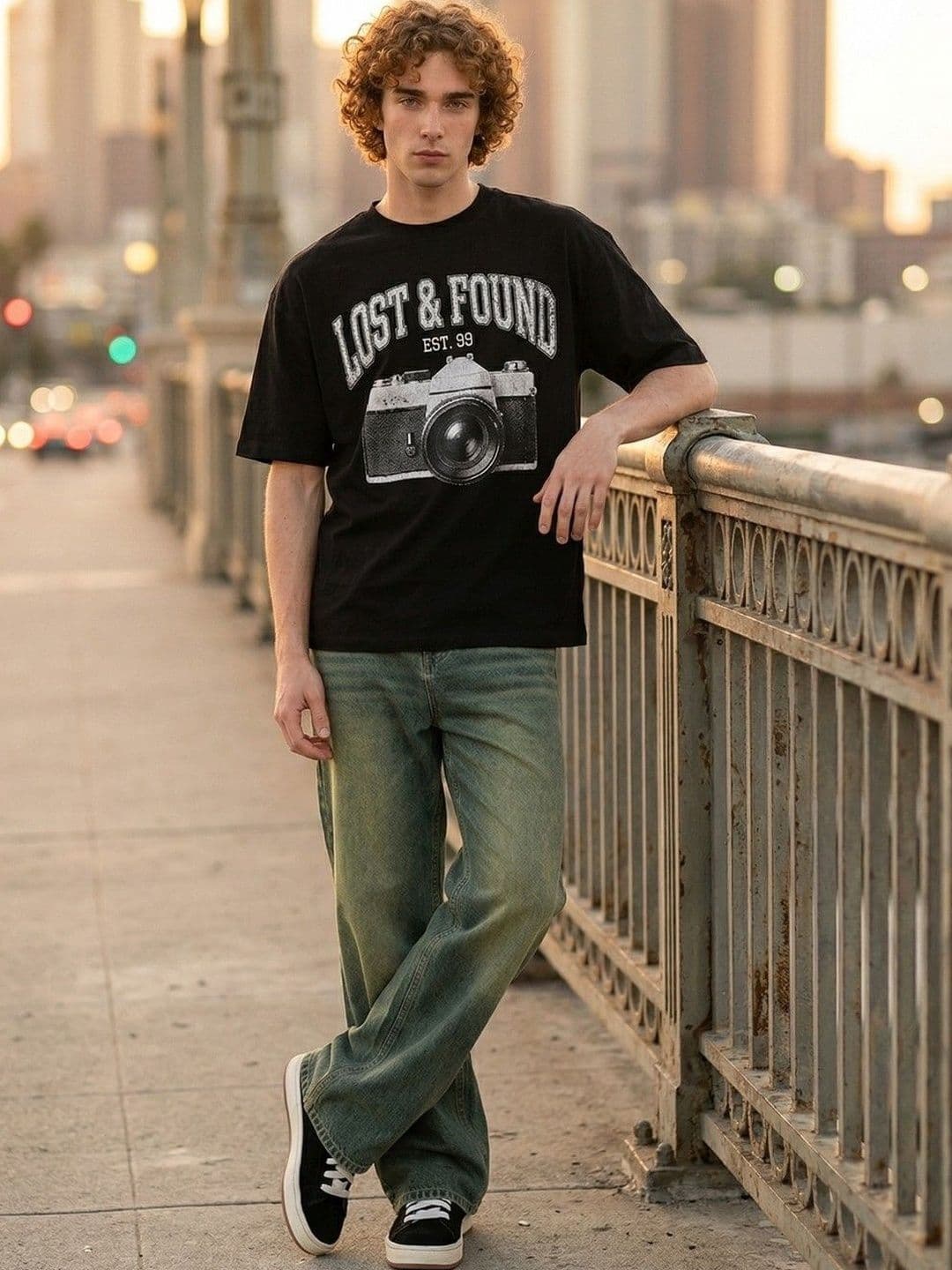 HERE&NOW Men Relaxed Fit Mid-Rise Stretchable Jeans thumbnail 7