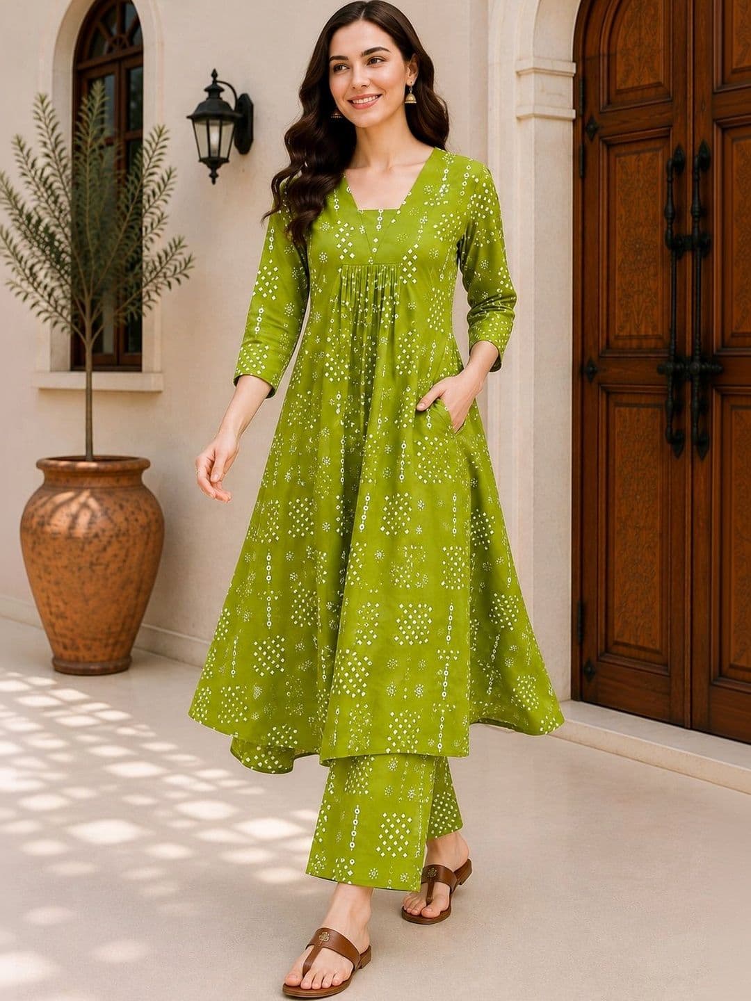 DSK STUDIO Women Ethnic Motifs Printed Regular Kurta with Palazzos - view 1