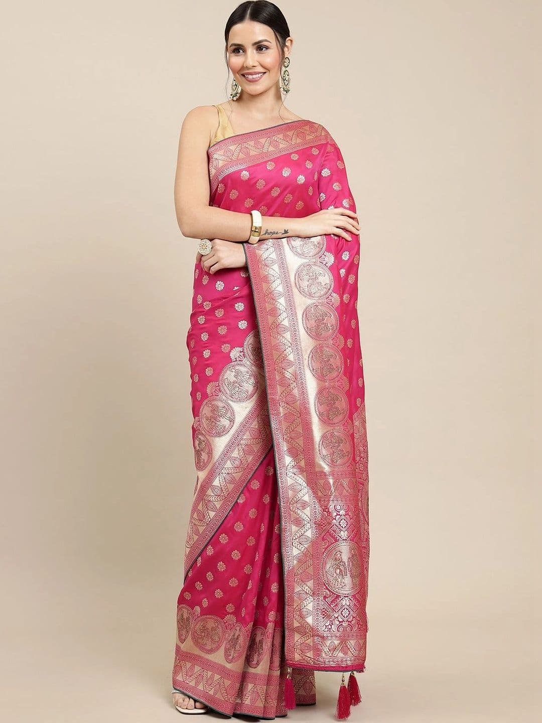 KALINI Woven Design Zari Art Silk Banarasi Saree - view 1