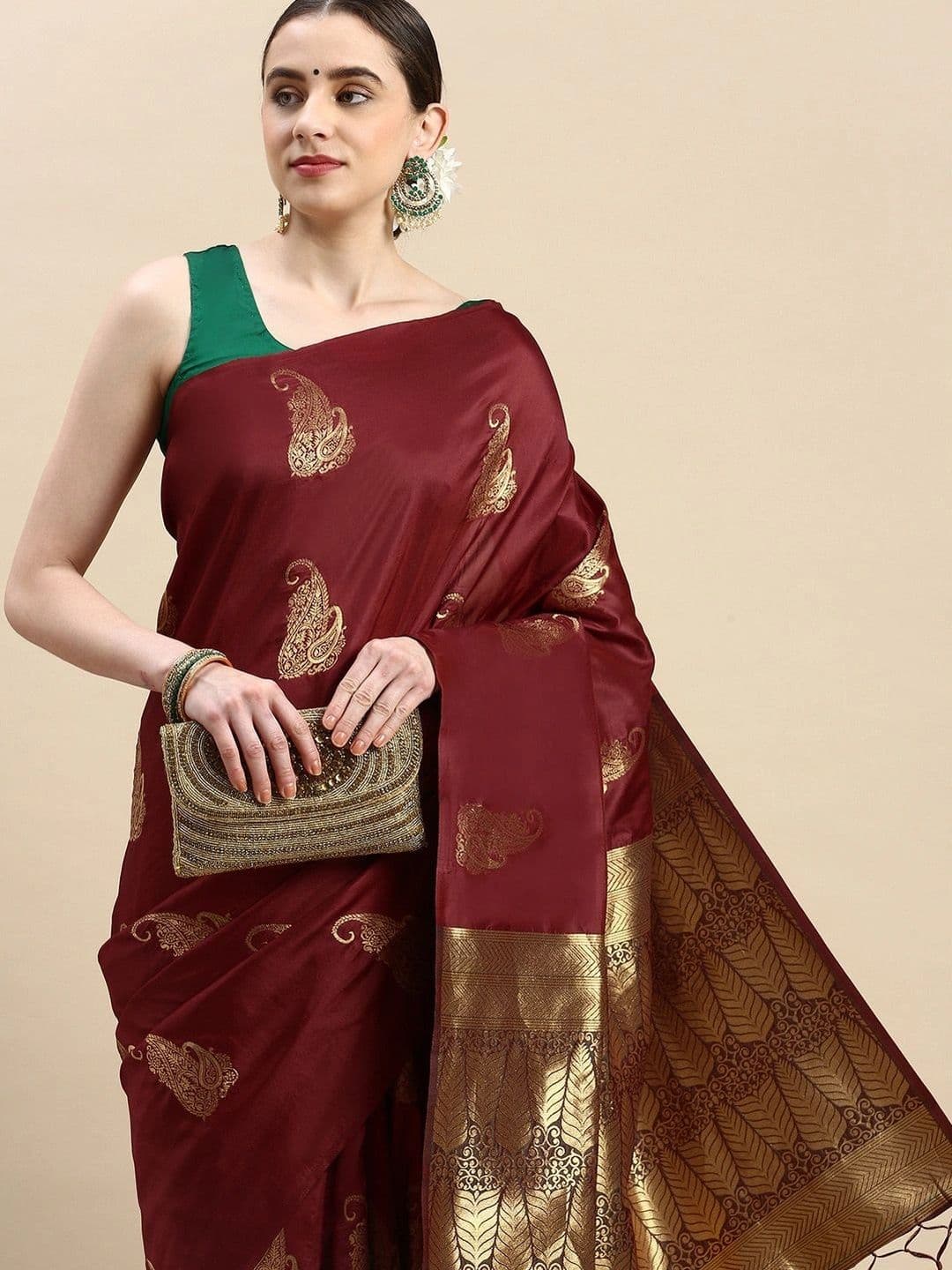 Dhaaga Ghar Woven Design Zari Art Silk Banarasi Saree - view 1