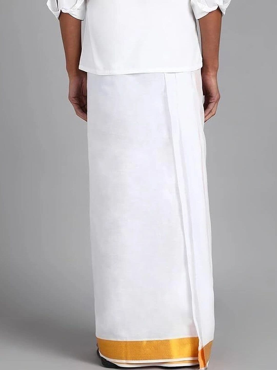 Banarasi Poshak Men Cotton Dhoti Dhotis thumbnail 3