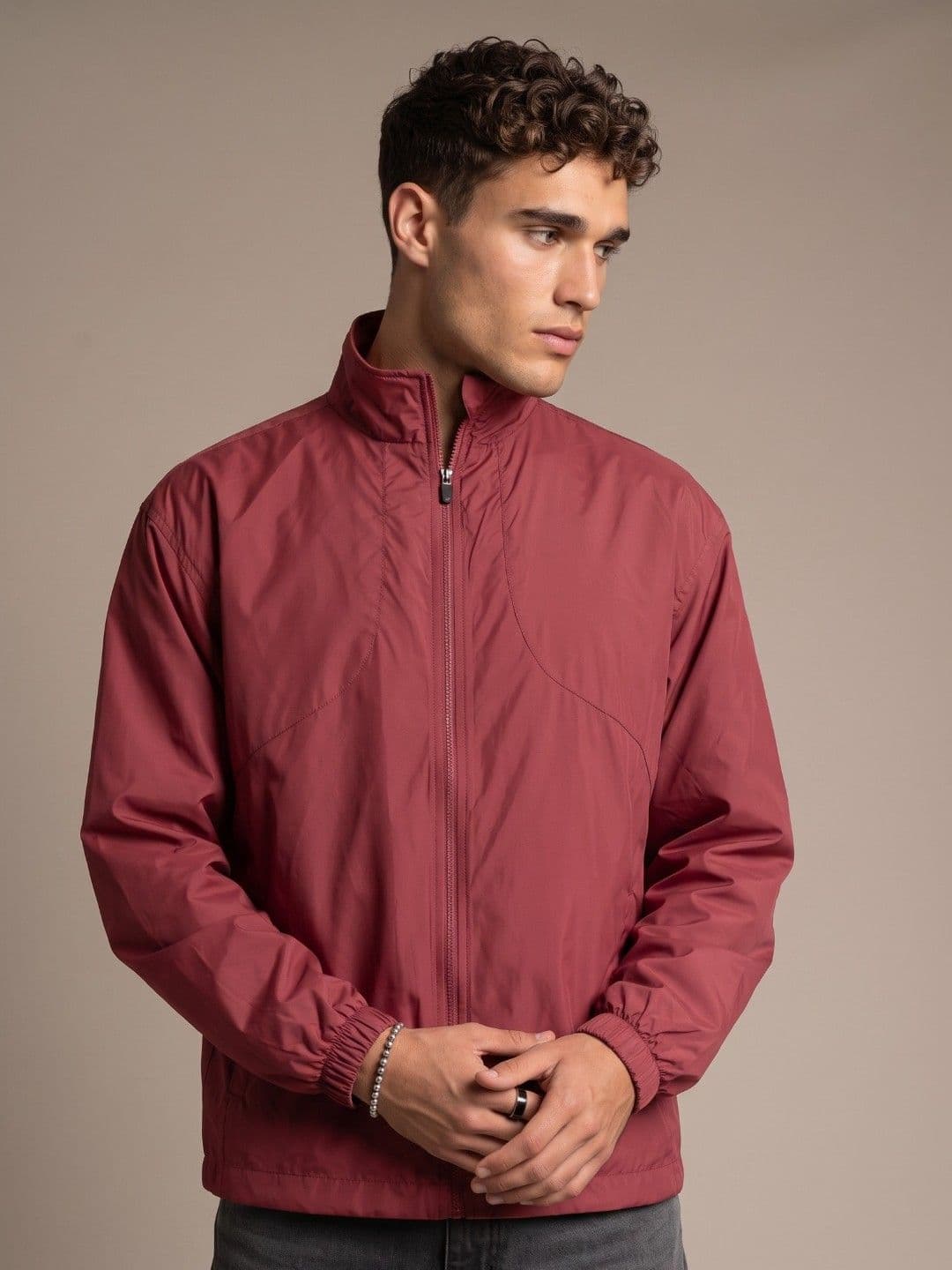 glitchez Oversized Fit Windcheater Tailored Jacket thumbnail 3