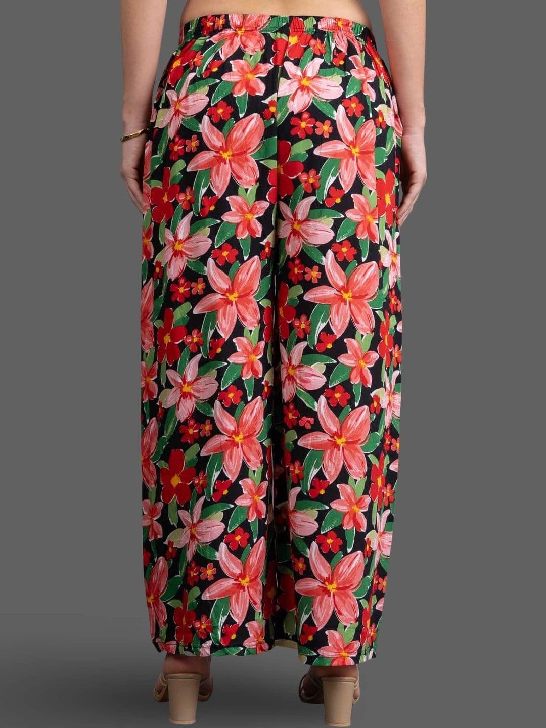 Moda Rapido X Gracit Women Floral Printed Palazzos thumbnail 3