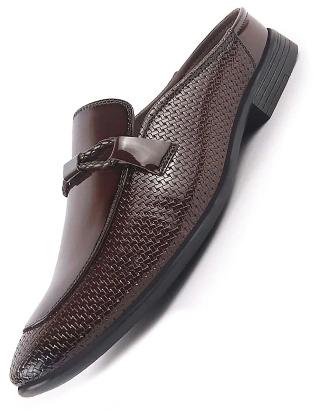 FAUSTO Men Textured Formal Slip-Ons Shoes - view 1
