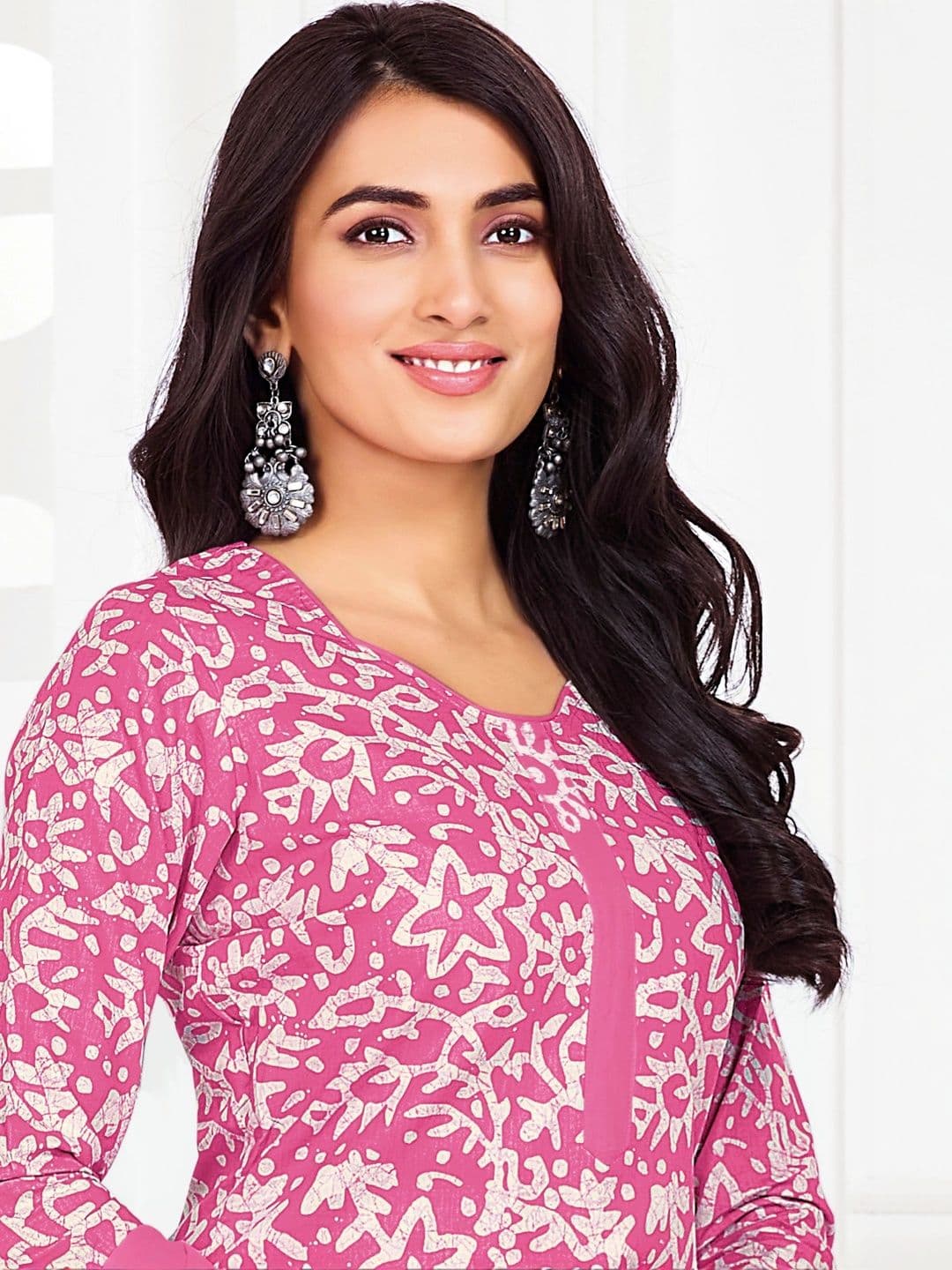 shree jeenmata collection Printed Pure Cotton Unstitched Dress Material thumbnail 4