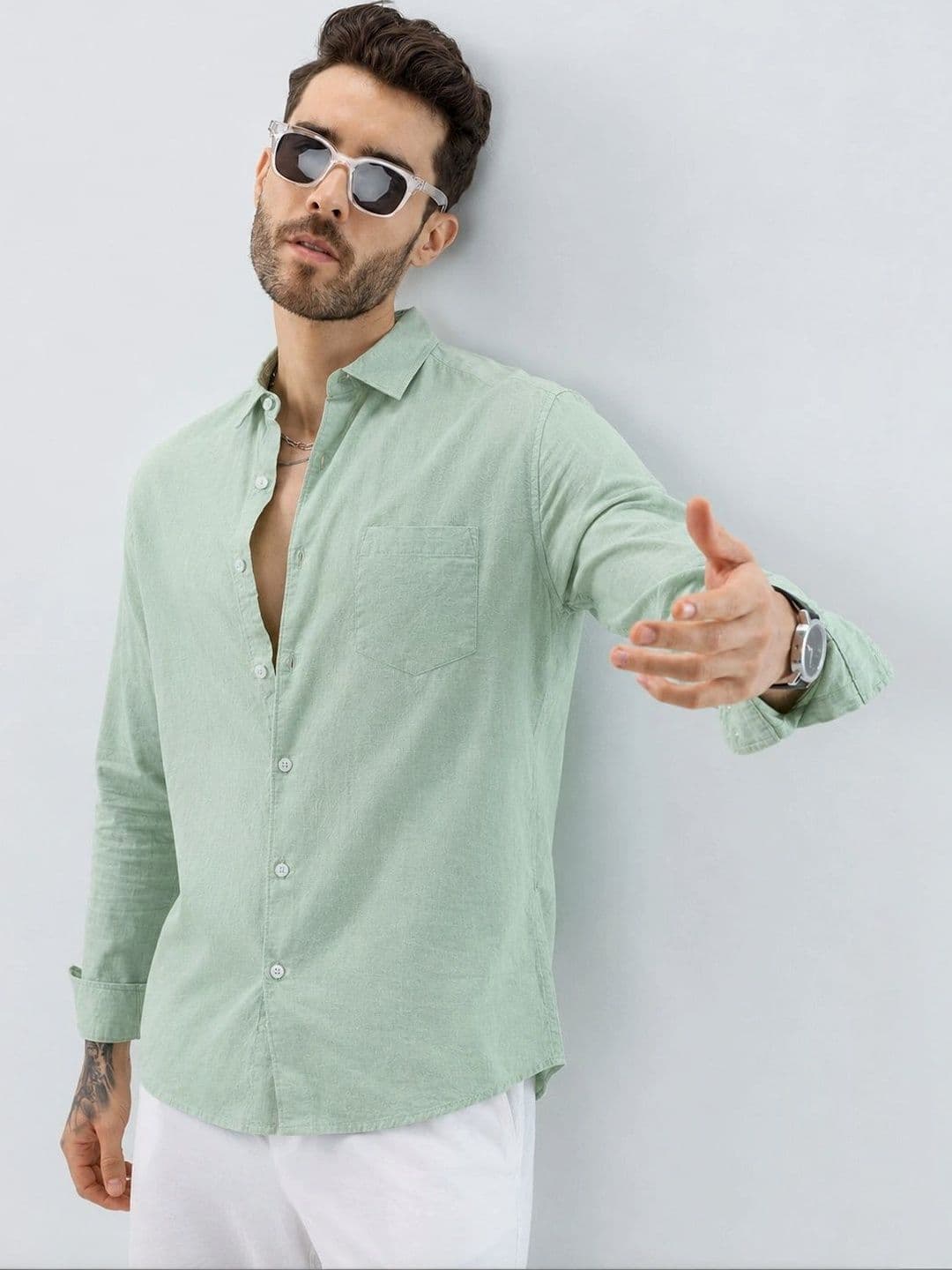 R.Code by The Roadster Life Co. Men Standard Casual Shirt thumbnail 7