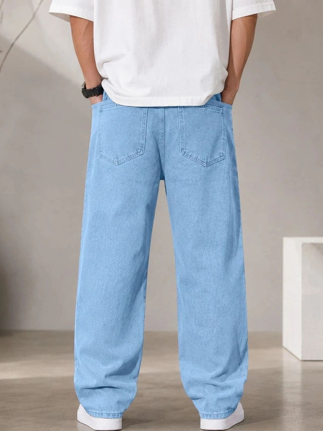 BREXX Men Jean Straight Fit Mid-Rise Stretchable Jeans thumbnail 4