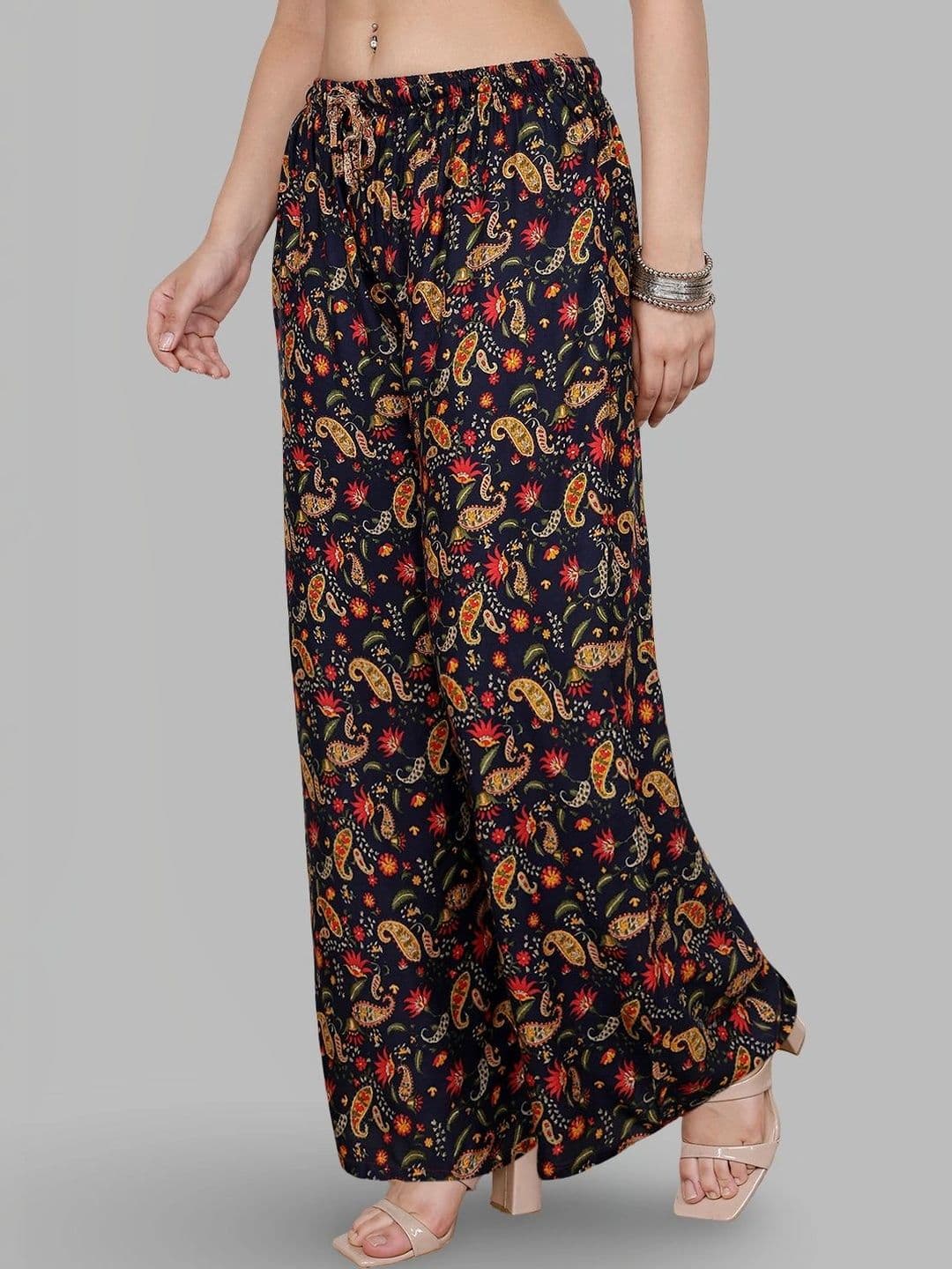 Moda Rapido X Gracit Women Paisley Printed Ethnic Palazzos thumbnail 7