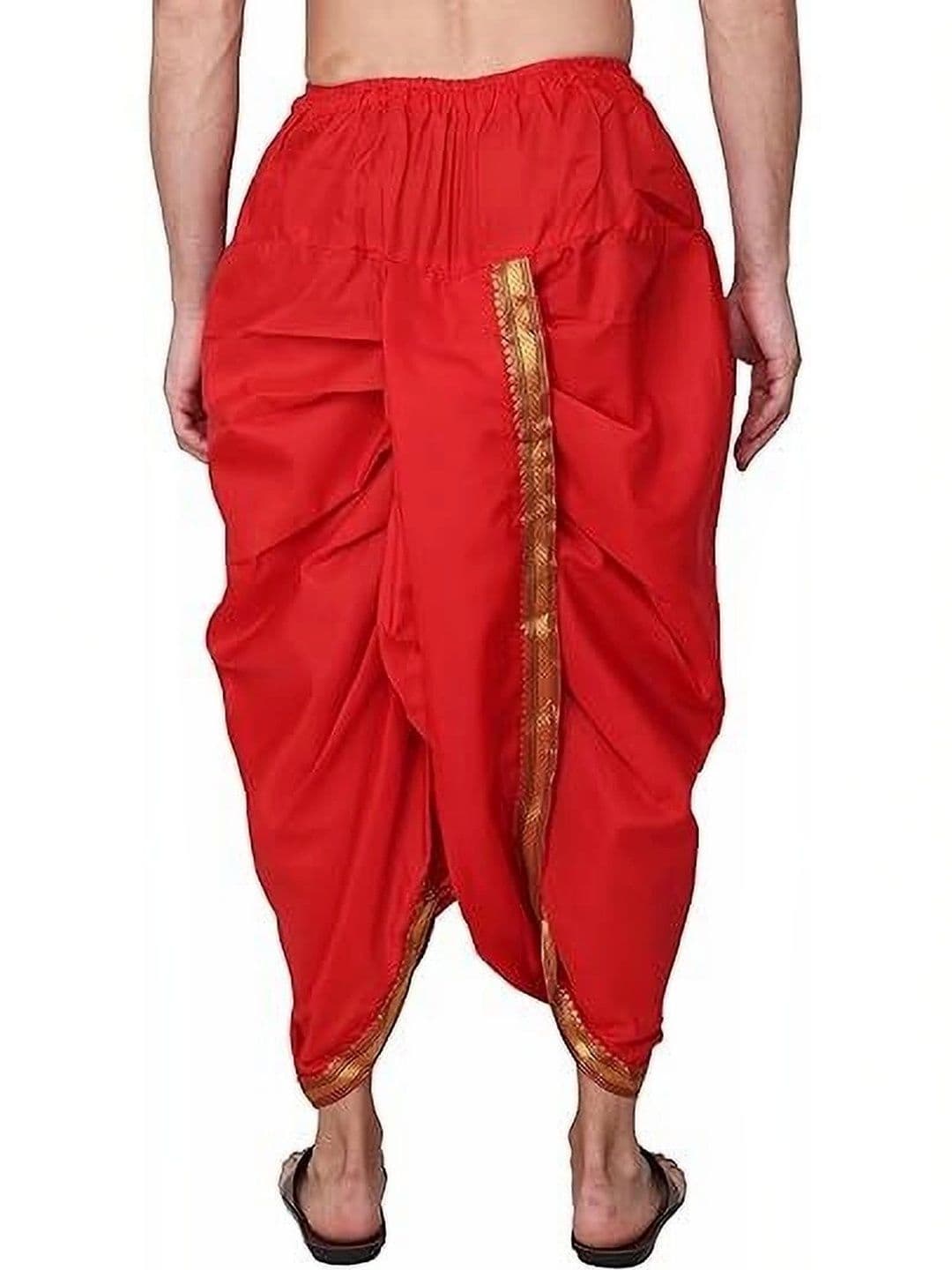 Banarasi Poshak Men Silk Dhoti Dhotis thumbnail 2