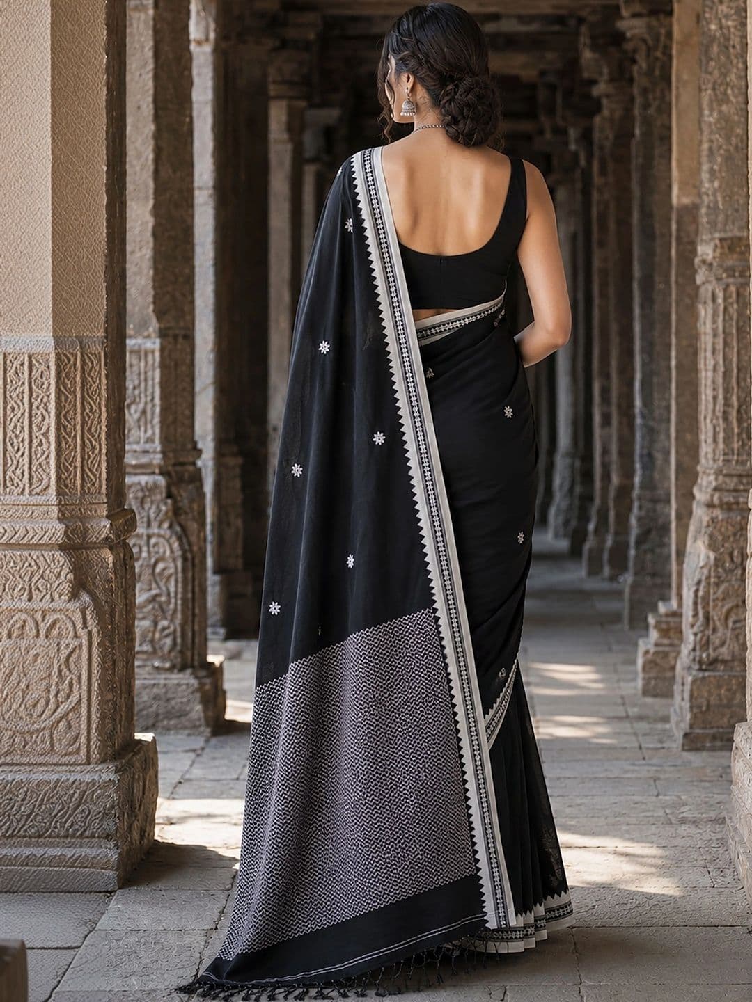Mitera Woven Design Embroidered Designer Kanjeevaram Saree thumbnail 4