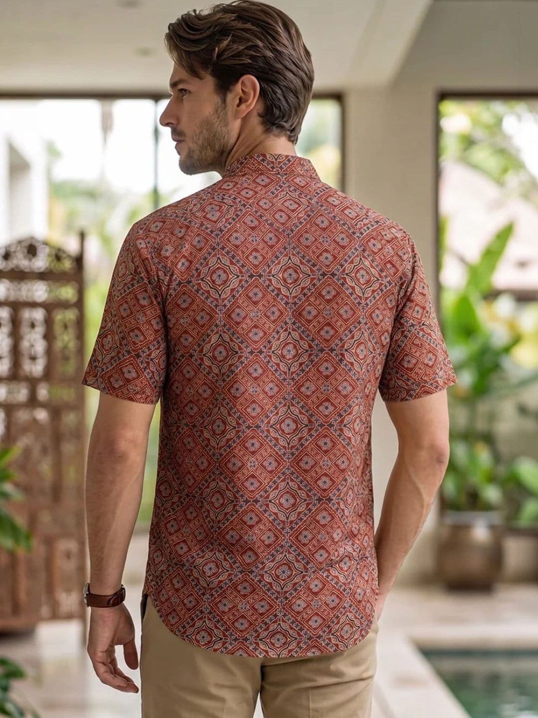 Avishya Men Floral Printed Handloom Kurta thumbnail 6