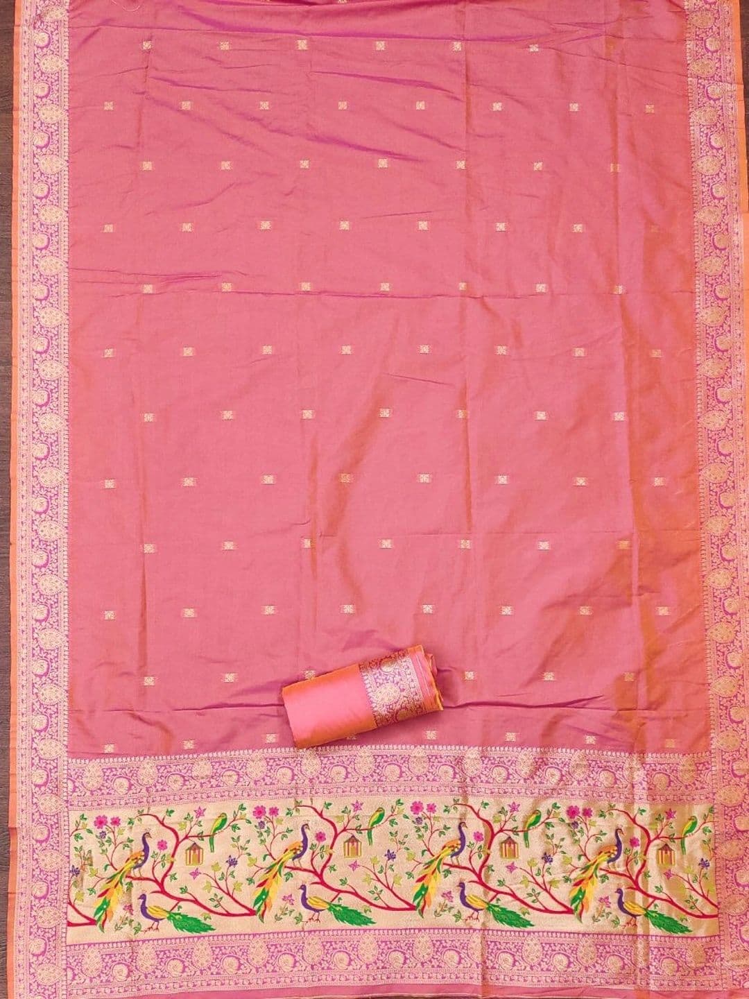 Dhaaga Ghar Pure Silk Unstitched Dress Material thumbnail 3