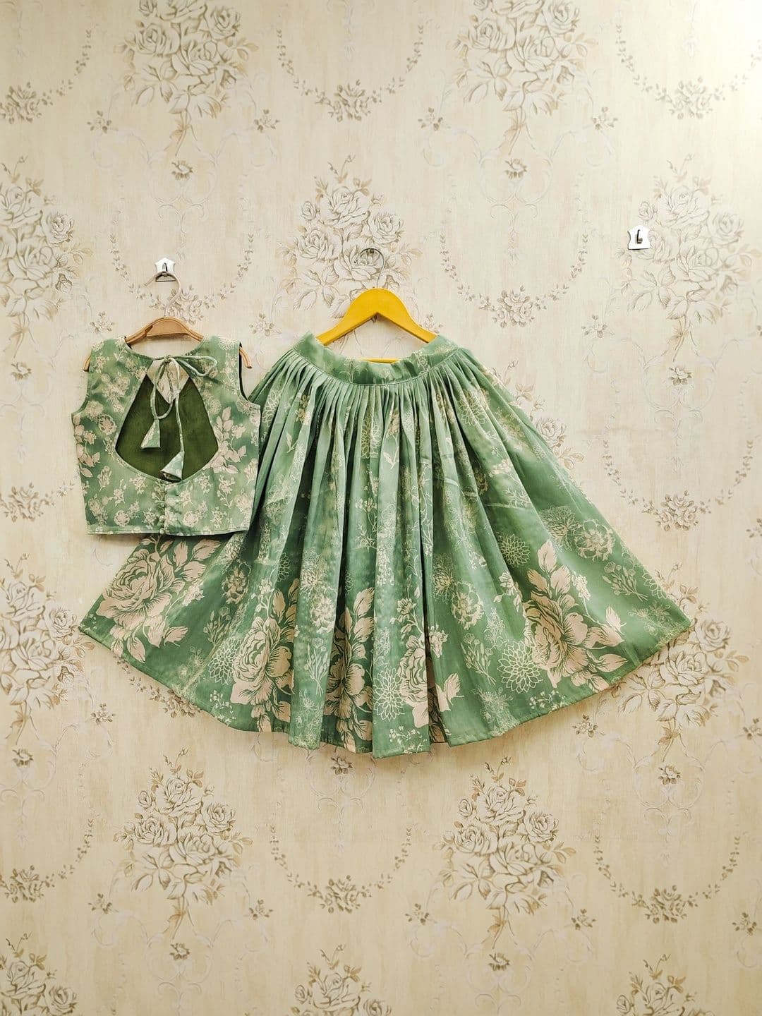 KALINI Girls Printed Ready to Wear Lehenga & thumbnail 4