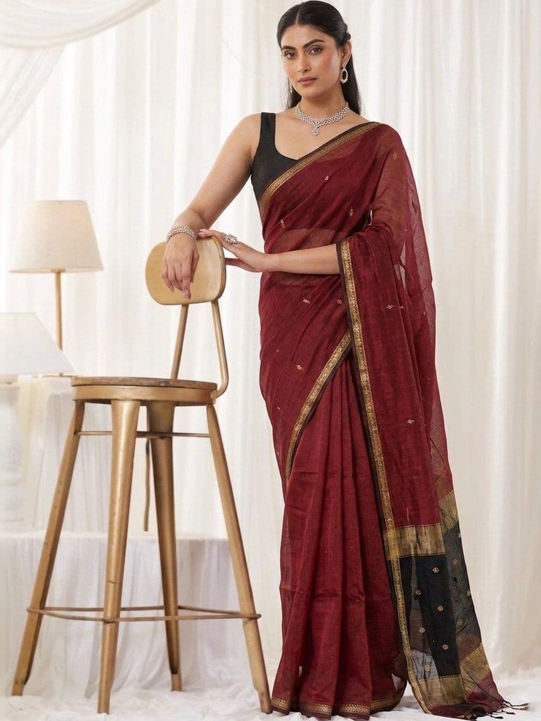UMANTA Silk Blend Banarasi Saree - view 1