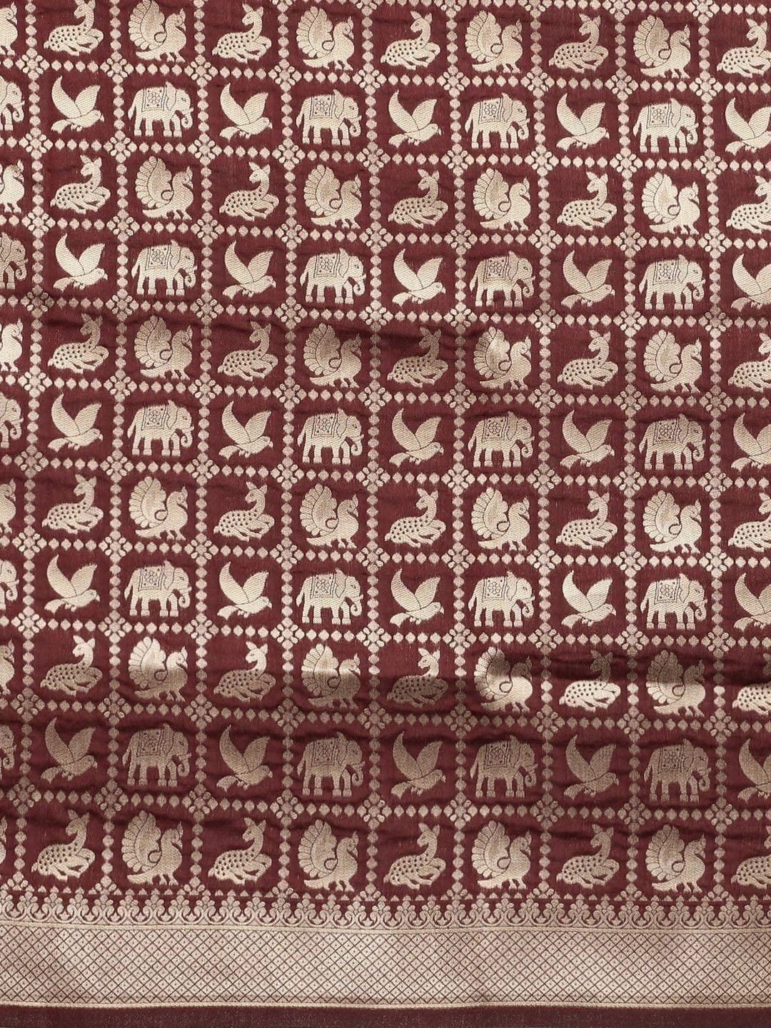 KALINI Woven Design Zari Art Silk Banarasi Saree thumbnail 6