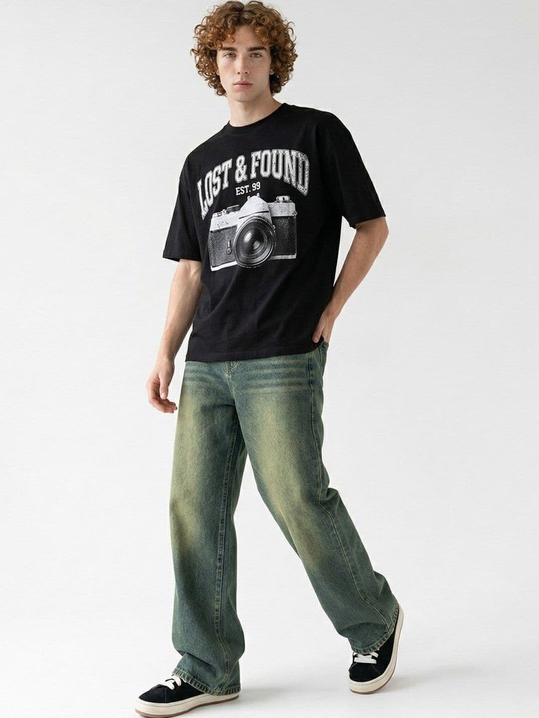 HERE&NOW Men Relaxed Fit Mid-Rise Stretchable Jeans thumbnail 11