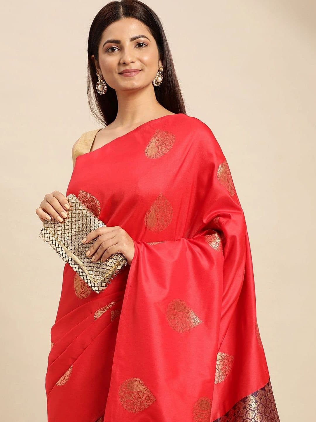 Dhaaga Ghar Woven Design Zari Art Silk Banarasi Saree thumbnail 3