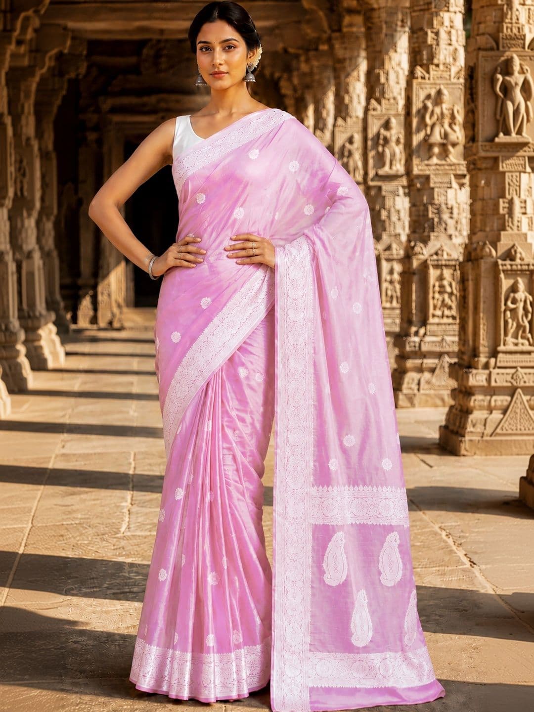 Mitera Woven Design Zari Designer Kanjeevaram Saree thumbnail 5