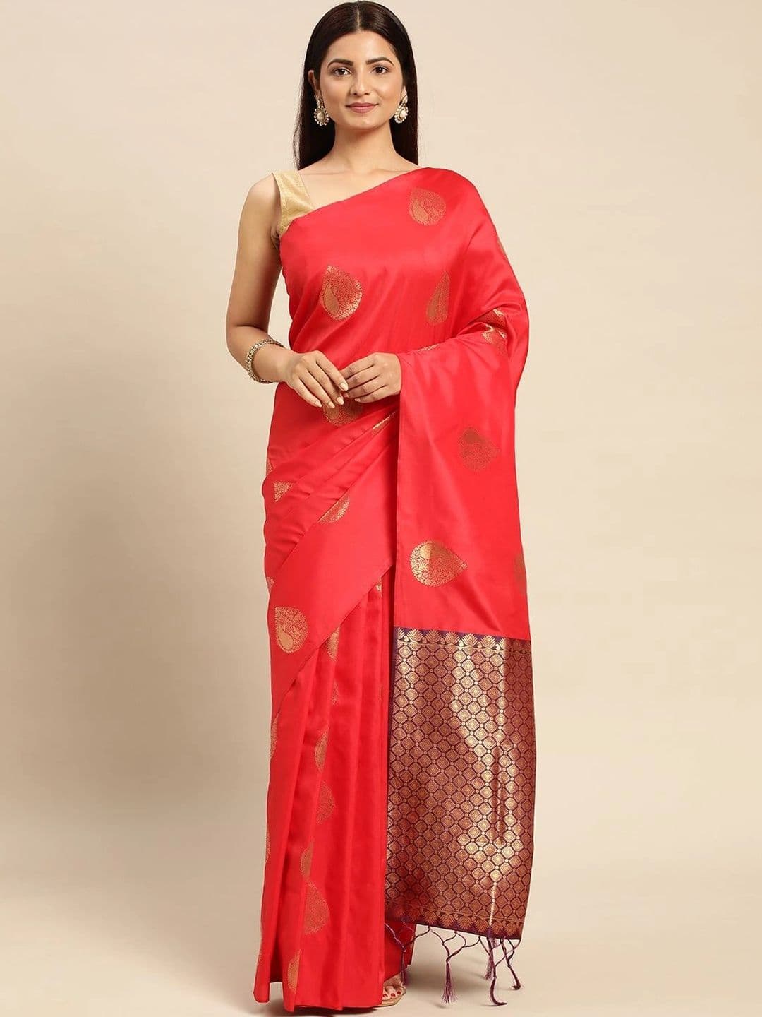 Dhaaga Ghar Woven Design Zari Art Silk Banarasi Saree - view 1
